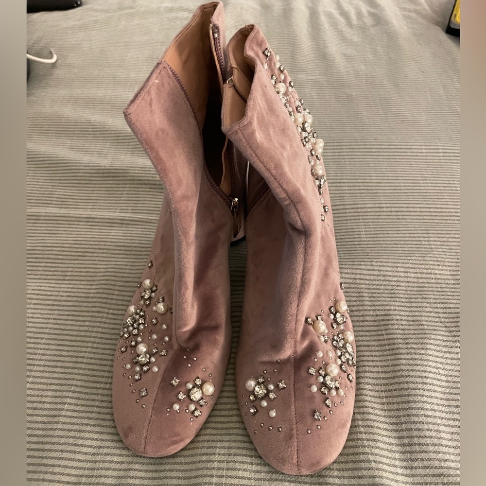 Zara jeweled boots